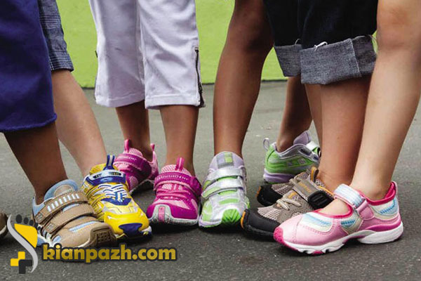 کفش کتانی کناسب کودکان دارای صافی کف پا